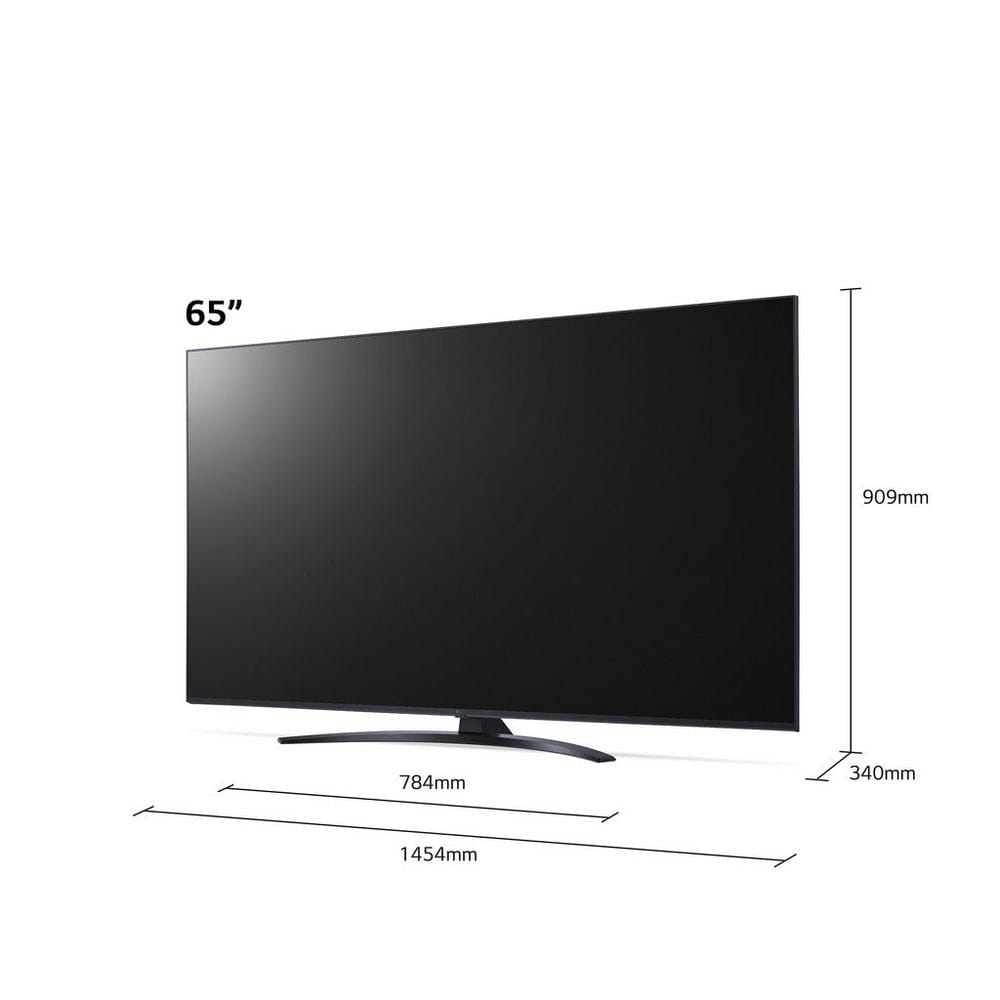 LG 65UP81006LR (2021) LED HDR 4K Ultra HD Smart TV, 65 inch with Freeview Play-Freesat HD, Black | Atlantic Electrics