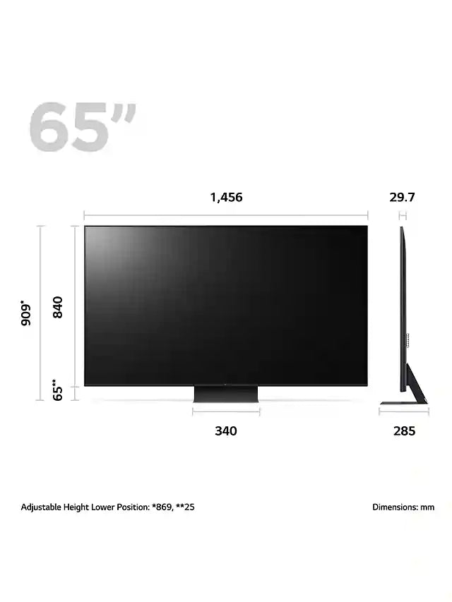 LG 65UR91006LA (2023) LED HDR 4K Ultra HD Smart TV, 65 inch with Freeview Play/Freesat HD - Ashed Blue | Atlantic Electrics