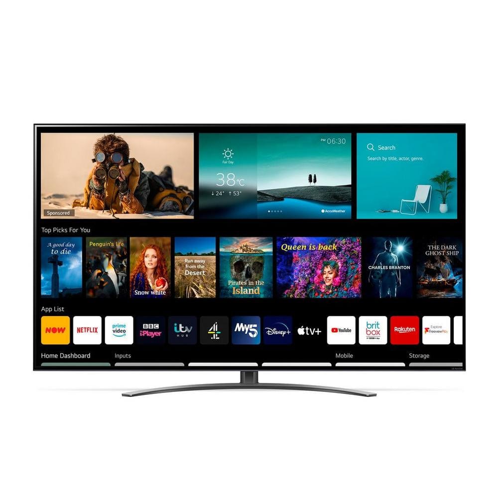 LG 75NANO916PA (2021) LED HDR NanoCell 4K Ultra HD Smart TV, 75 inch with Freeview Play-Freesat HD & Dolby Atmos, Dark Meteor Titan | Atlantic Electrics