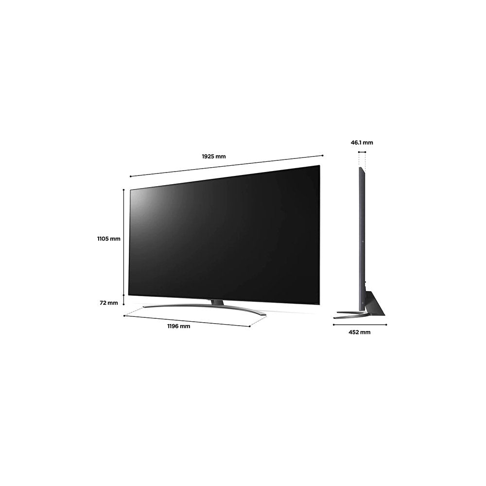 LG 75QNED816QAAEK 75" 4K QNED Smart TV with Voice Assistants | Atlantic Electrics - 39478151905503 