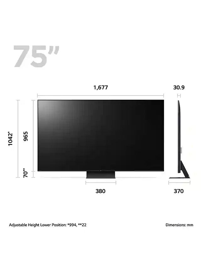 LG 75UR91006LA (2023) LED HDR 4K Ultra HD Smart TV, 75 inch with Freeview Play/Freesat HD - Ashed Blue - Atlantic Electrics
