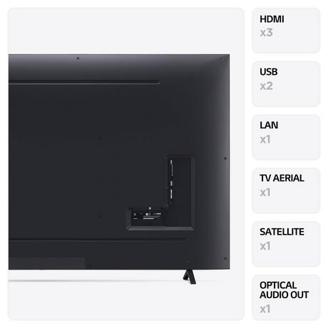 LG 86 Inch 86UR78006LB Smart 4K UHD HDR LED Freeview TV - Dark Iron Grey | Atlantic Electrics