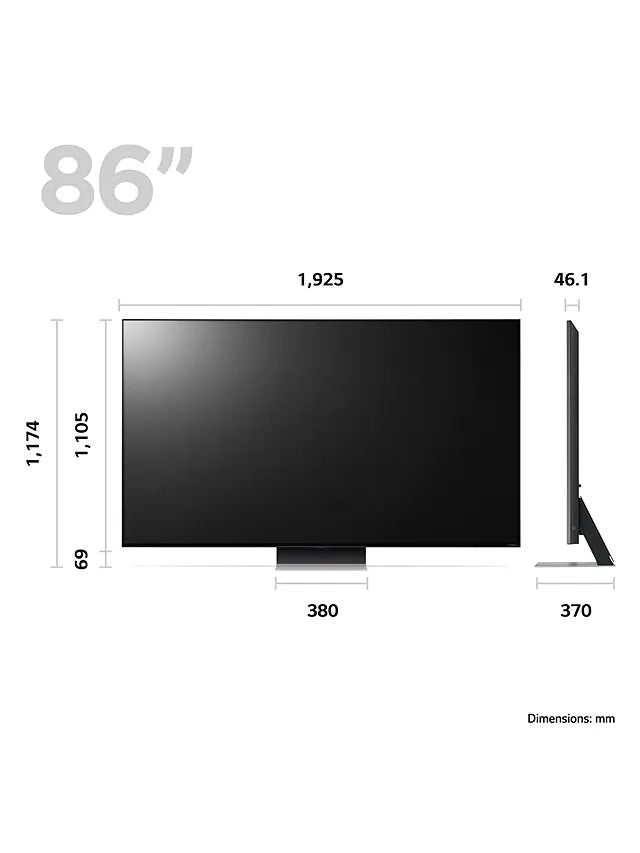 LG 86QNED916QE (2023) QNED MiniLED HDR 4K Ultra HD Smart TV, 86 inch with Freeview Play/Freesat HD - Dark Steel Silver | Atlantic Electrics