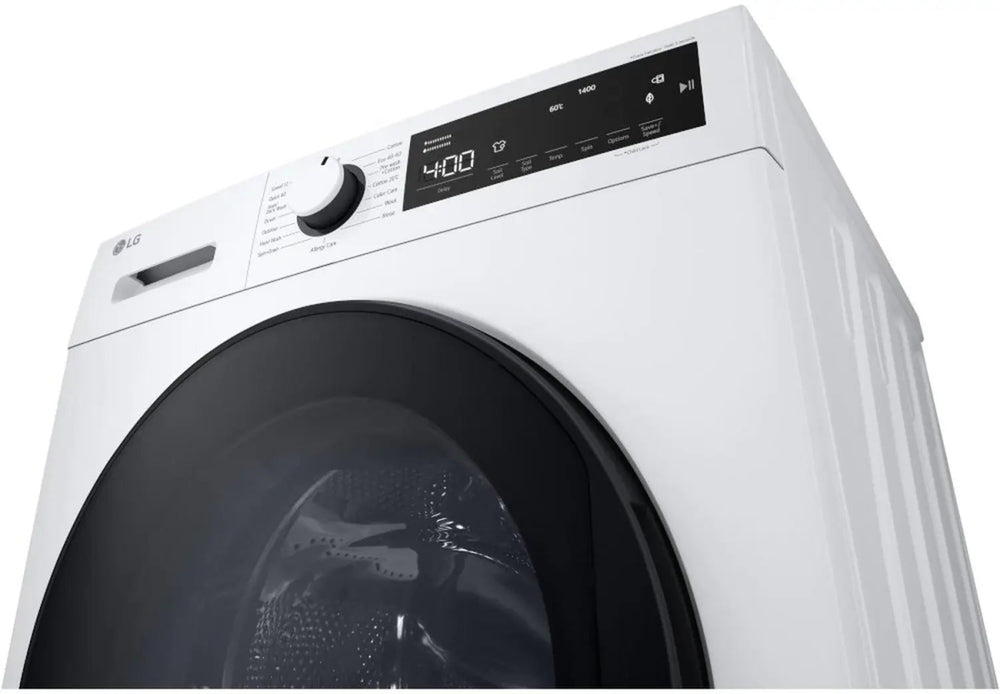 LG F4T209WSE 9kg 1400 Spin Washing Machine - White - Atlantic Electrics - 40333361414367 