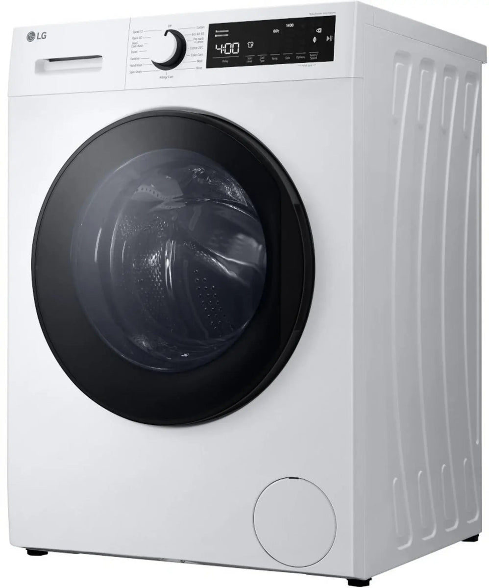 LG F4T209WSE 9kg 1400 Spin Washing Machine - White - Atlantic Electrics - 40333361316063 