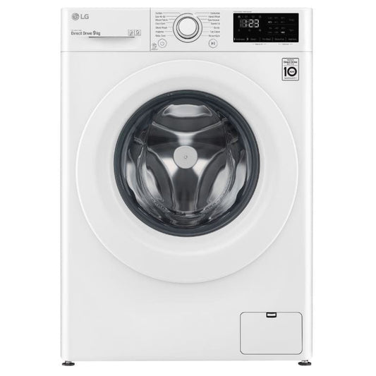 LG F4V309WNW Washing Machine in White, 1400rpm 9kg B Rated | Atlantic Electrics