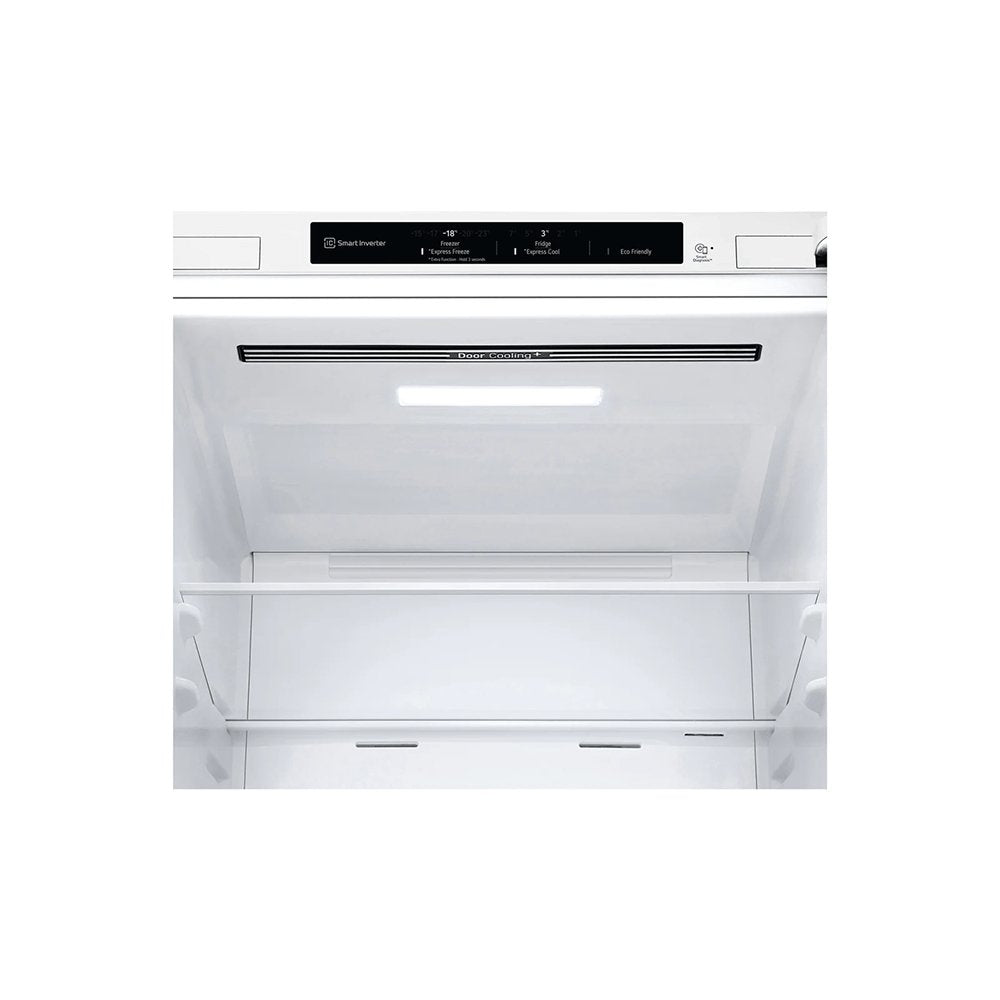 LG GBB61SWJEC 59.5cm Frost Free Fridge Freezer White | Atlantic Electrics - 39478154592479 