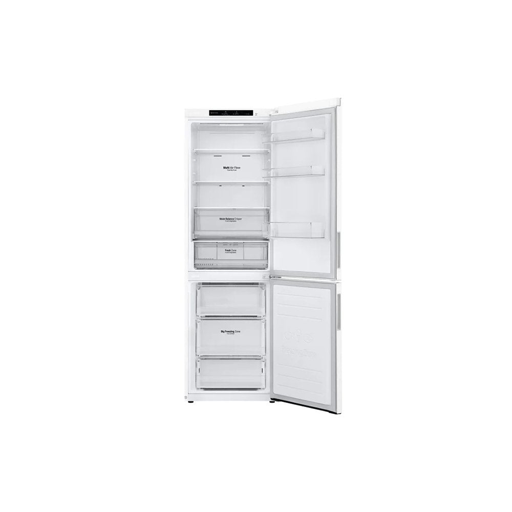LG GBB61SWJEC 59.5cm Frost Free Fridge Freezer White | Atlantic Electrics - 39478154395871 