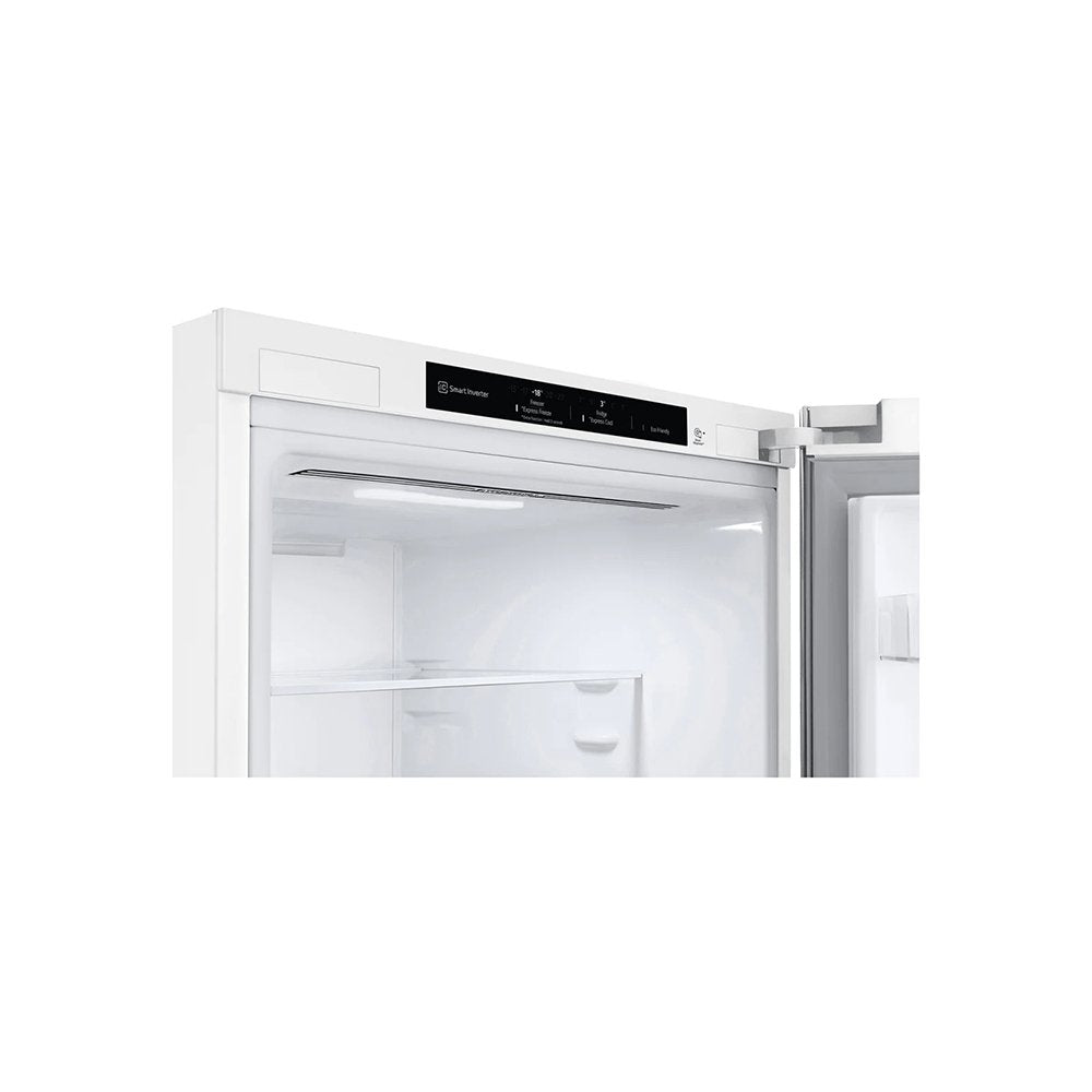 LG GBB61SWJEC 59.5cm Frost Free Fridge Freezer White | Atlantic Electrics - 39478154559711 