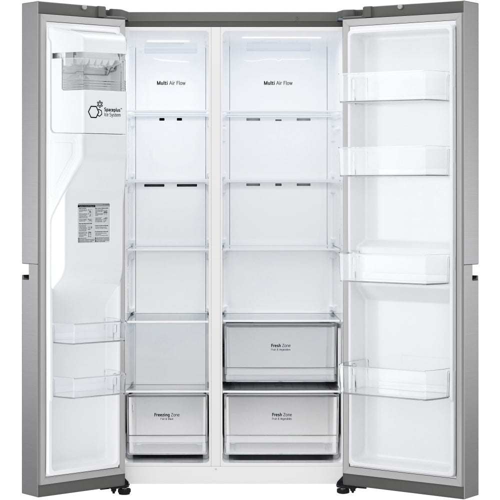 LG GSLV50PZXL 91.3cm Frost Free American Style Fridge Freezer - Stainless Steel | Atlantic Electrics - 40468727202015 