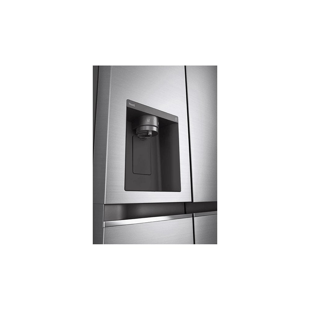 LG NatureFRESH™ GSLV71PZTF Non-Plumbed Total No Frost American Fridge Freezer - Steel | Atlantic Electrics - 39478157115615 