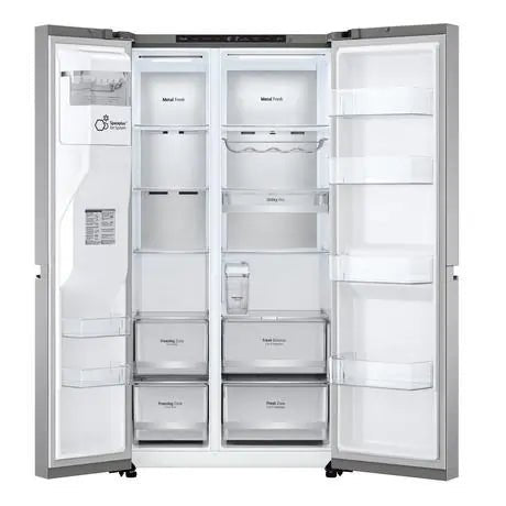 LG GSLV91MBAC 91.3cm Frost Free American Style Fridge Freezer - Metal Sorbet | Atlantic Electrics