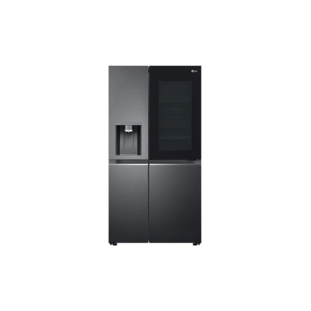 LG GSXV90MCAE InstaView ThinQ American Fridge Freezer - Matte Black