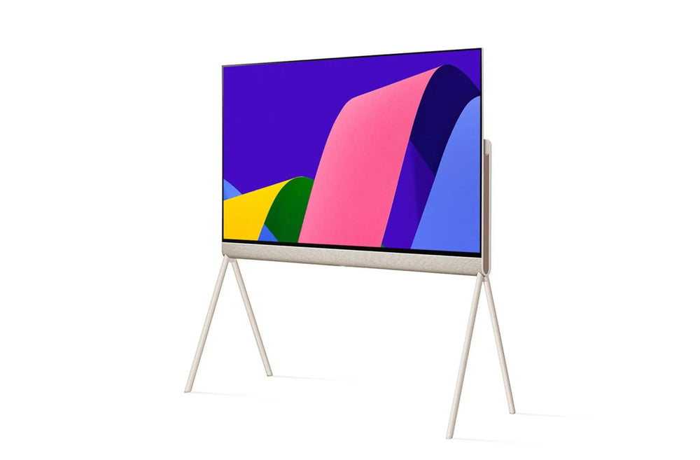 LG Objet Collection Posé 55LX1Q6LA 55" Smart 4K Ultra HD HDR OLED TV with Google Assistant & Amazon Alexa - Beige | Atlantic Electrics - 40468727627999 