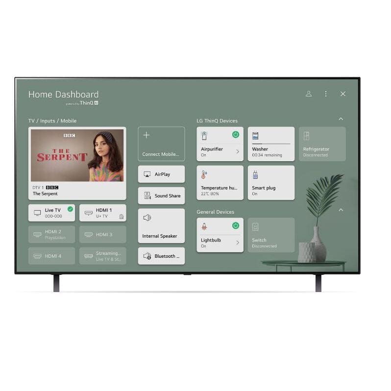 LG OLED48A16LA 48" 4K UHD OLED Smart TV with Self- lit Pixel Technology | Atlantic Electrics - 39478156361951 