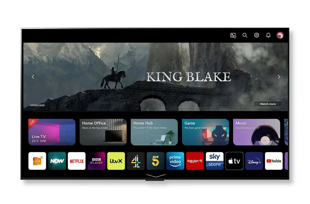 LG OLED55G36LA (2023) OLED HDR 4K Ultra HD Smart TV, 55 inch with Freeview Play/Freesat HD, Dolby Atmos & One Wall Design - Titanium Grey | Atlantic Electrics - 40452203708639 