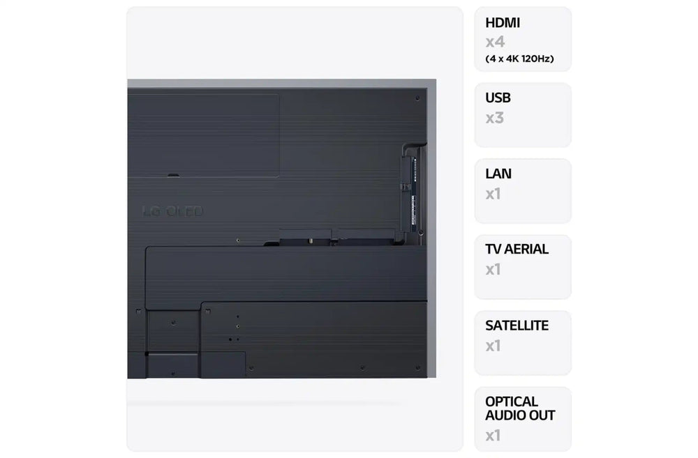 LG OLED55G36LA (2023) OLED HDR 4K Ultra HD Smart TV, 55 inch with Freeview Play/Freesat HD, Dolby Atmos & One Wall Design - Titanium Grey | Atlantic Electrics - 40452203741407 