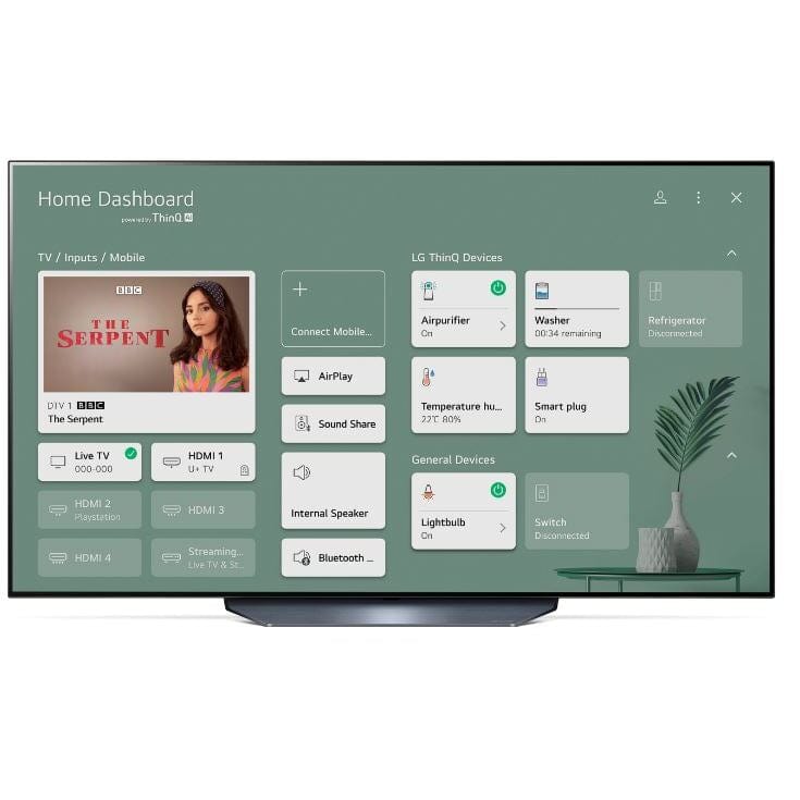 LG OLED65B16LA (2021) OLED HDR 4K Ultra HD Smart TV, 65 inch with Freeview Play-Freesat HD & Dolby Atmos, Black | Atlantic Electrics