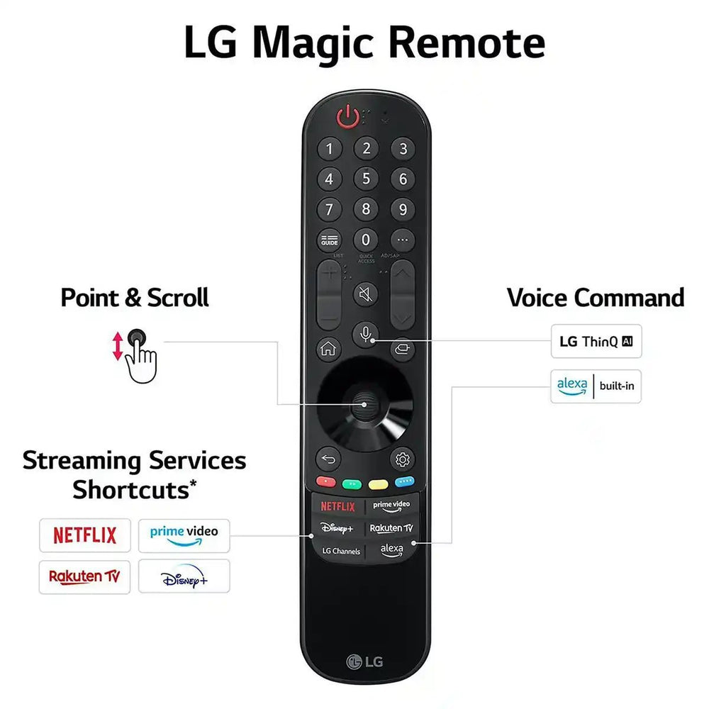 LG OLED83G36LA (2023) OLED HDR 4K Ultra HD Smart TV, 83 inch with Freeview Play/Freesat HD, Dolby Atmos & One Wall Design - Titanium Grey | Atlantic Electrics - 40452205412575 