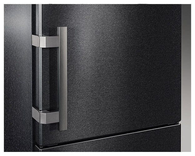 Liebherr CNBS3915 350 Litre Comfort Freestanding Fridge Freezer with NoFrost- 60cm Wide- BlackSteel | Atlantic Electrics - 39478171500767 