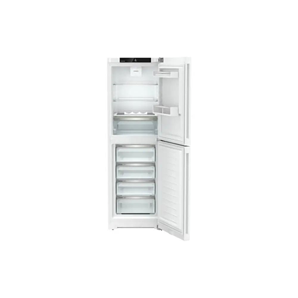 Liebherr CND5204 Pure 319 Litre Combined Fridge Freezer with EasyFresh and NoFrost, 3 Fridge Shelves, 4 Freezer Drawers, 59.7cm Wide - White | Atlantic Electrics - 39478175105247 