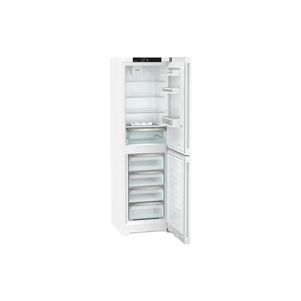 Liebherr CND5704 Pure 359 Litre Combined Fridge Freezer with EasyFresh and NoFrost, 59.7cm Wide - White | Atlantic Electrics - 39478175563999 