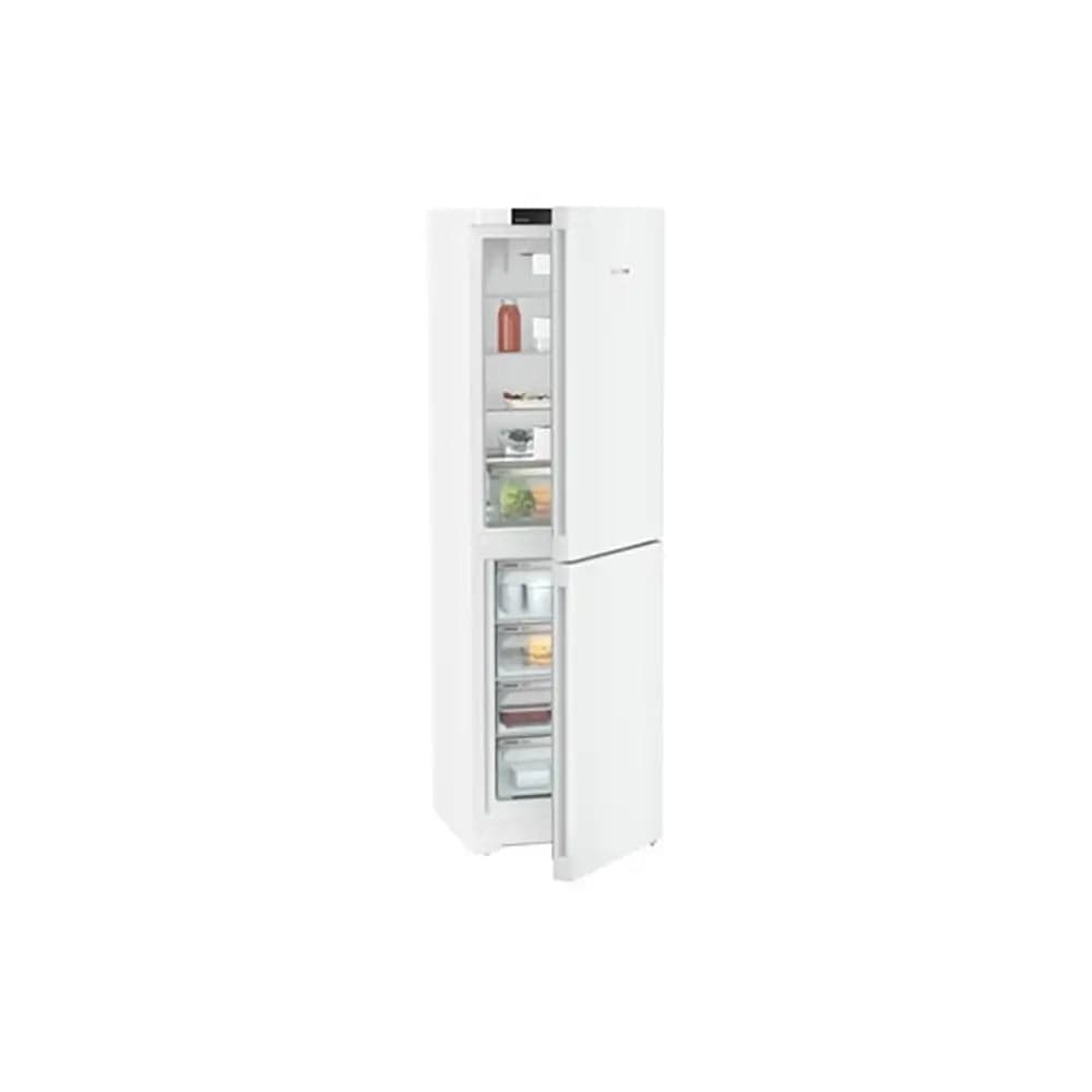Liebherr CND5704 Pure 359 Litre Combined Fridge Freezer with EasyFresh and NoFrost, 59.7cm Wide - White | Atlantic Electrics - 39478175432927 