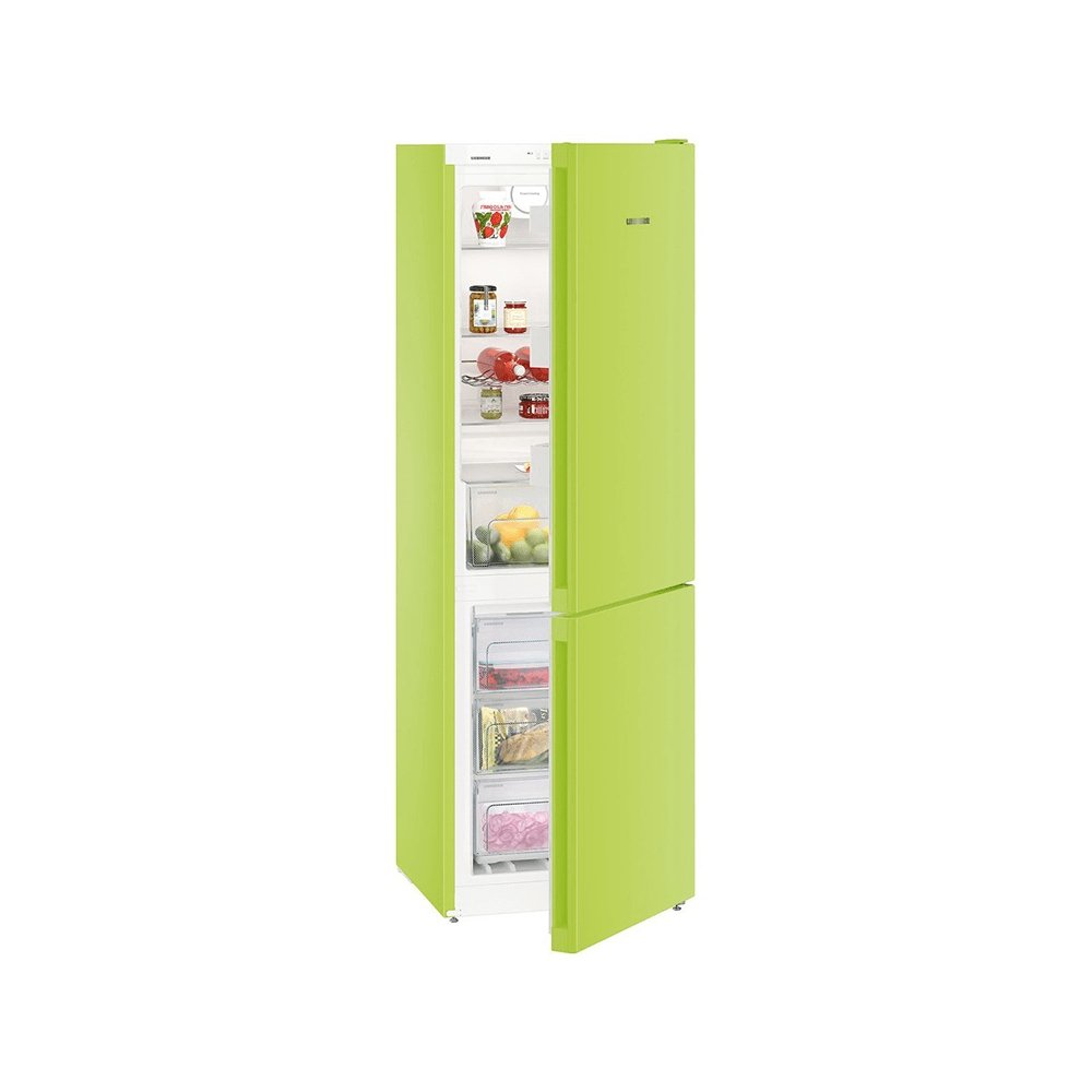 Liebherr CNKW4313 310 Litre Freestanding Fridge Freezer with NoFrost 60cm Wide- Kiwi Green - Atlantic Electrics - 39478174286047 
