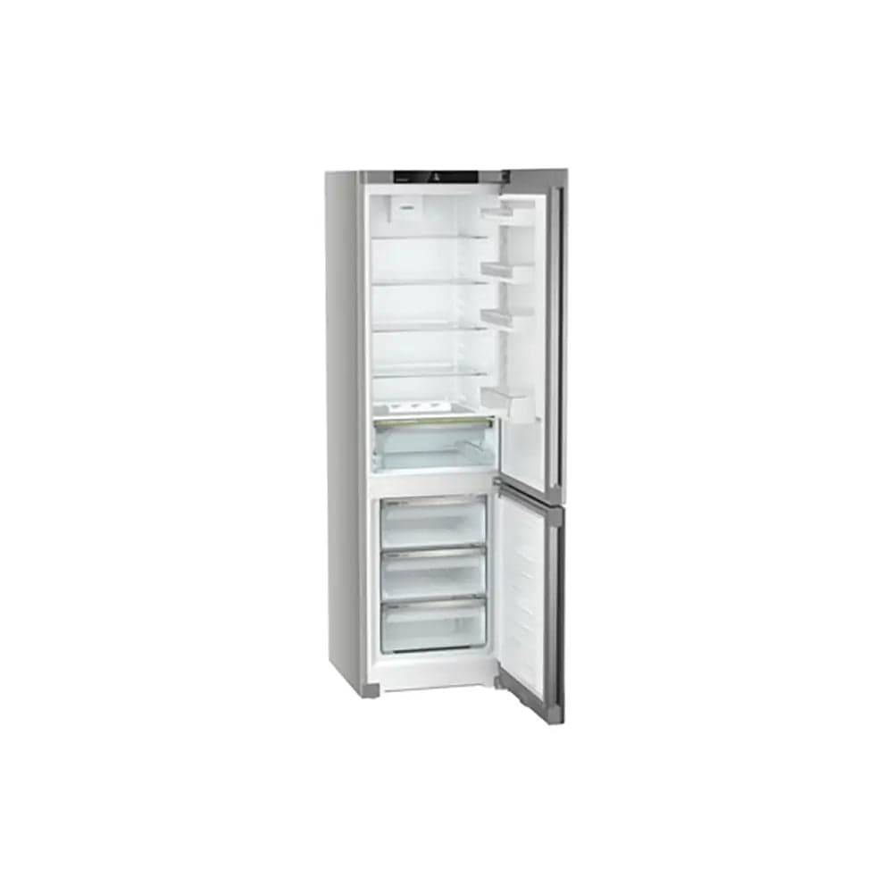 Liebherr CNSFD5703 Pure 371 Litre Combined Fridge Freezer with EasyFresh and NoFrost, 59.7cm Wide - Silver | Atlantic Electrics - 39478180249823 