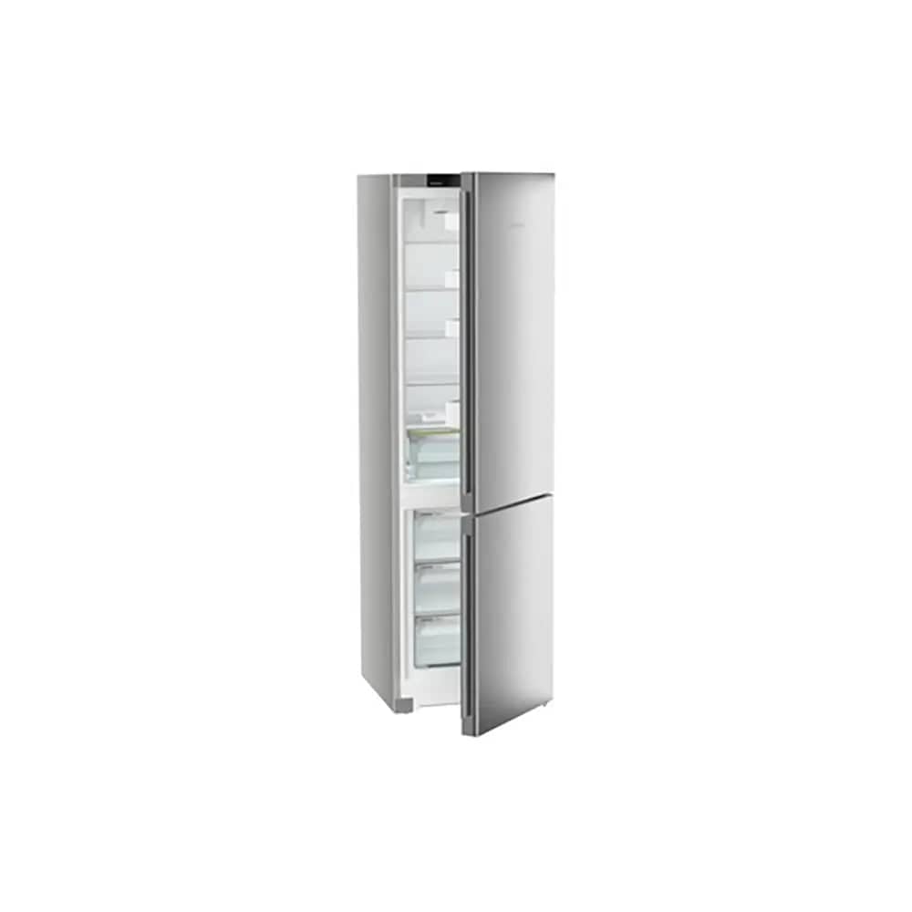 Liebherr CNSFD5703 Pure 371 Litre Combined Fridge Freezer with EasyFresh and NoFrost, 59.7cm Wide - Silver | Atlantic Electrics