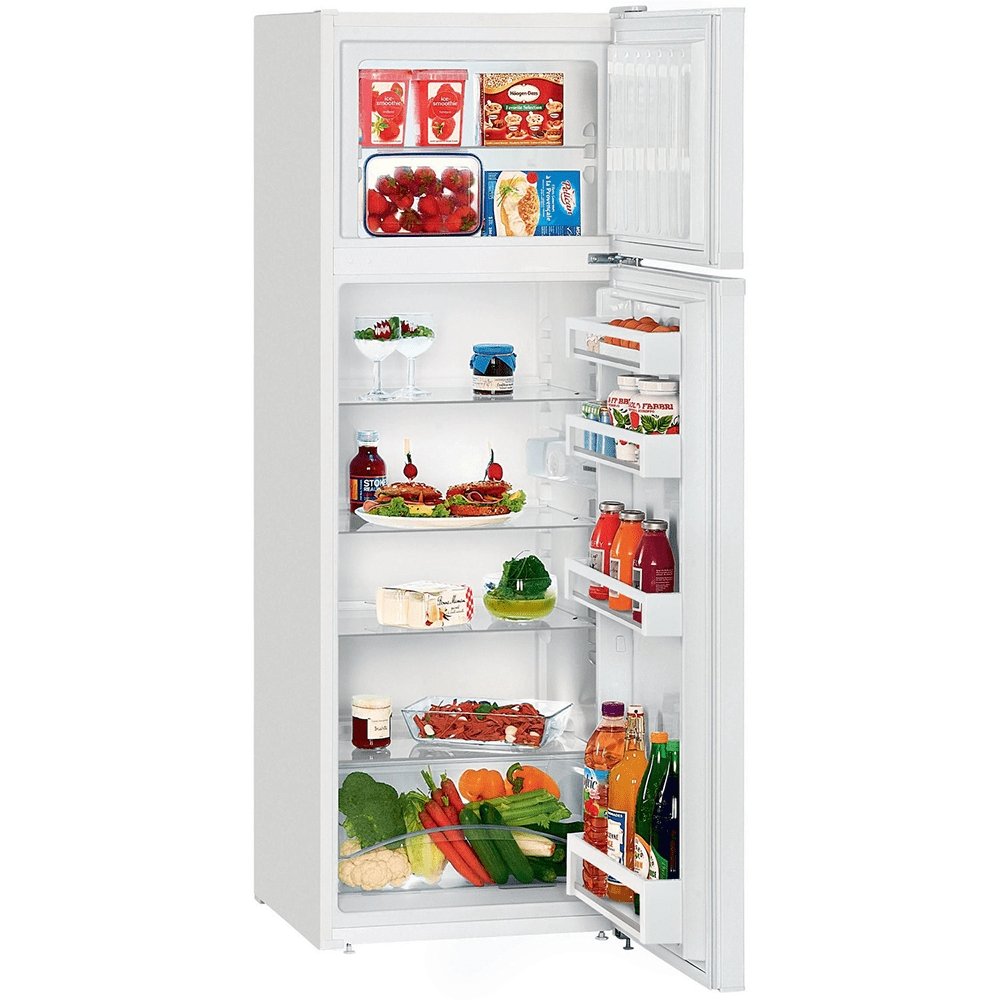 Liebherr CT2931 270 Litre Freestanding Fridge Freezer Top Mount 80-20 Split Frost Free 55cm Wide- White - Atlantic Electrics - 39478178513119 