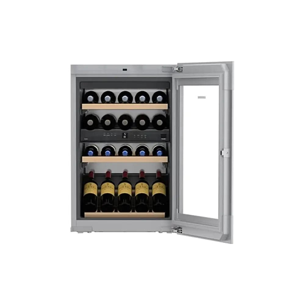 Liebherr EWTgw1683 Vinidor 104 Litre Built-In Multi-Temperature Wine Cabinet, 33 Bordeaux Bottles, Flush-Mounted Door Assembly - 59.5cm Wide | Atlantic Electrics