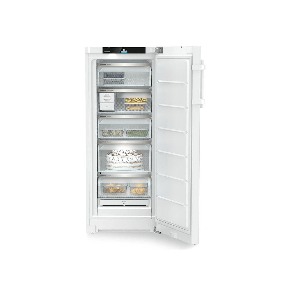 Liebherr FND4655 Prime 199 Litre Freestanding Freezer with NoFrost, 59.7cm Wide- White | Atlantic Electrics - 39478181822687 
