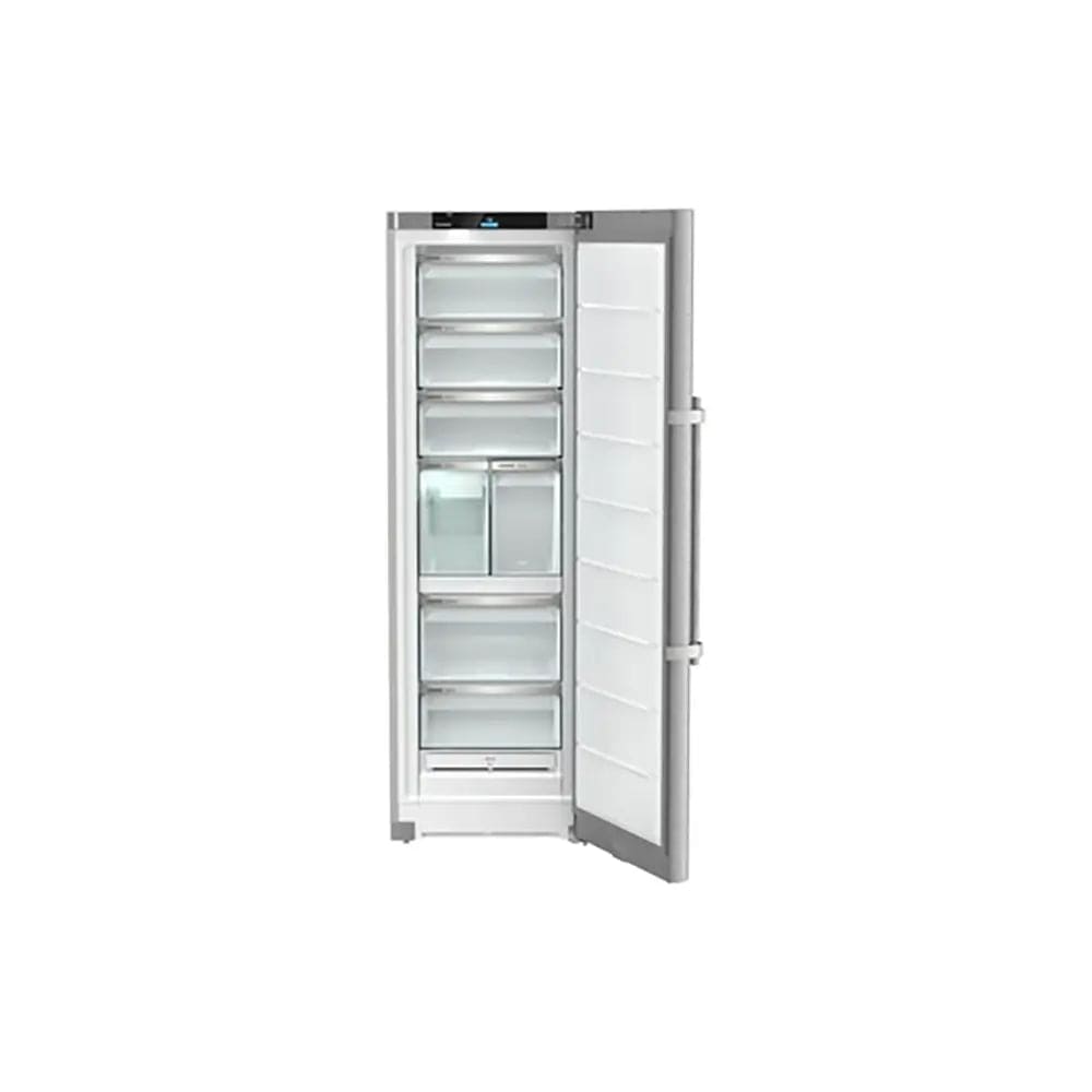 Liebherr FNSDD5297 Peak 277 Litre Freestanding Freezer with NoFrost, 7 Drawers, 59.7cm Wide - Silver | Atlantic Electrics - 39478189916383 