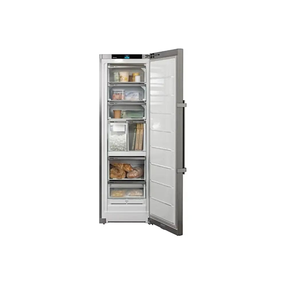 Liebherr FNSDD5297 Peak 277 Litre Freestanding Freezer with NoFrost, 7 Drawers, 59.7cm Wide - Silver | Atlantic Electrics - 39478189752543 