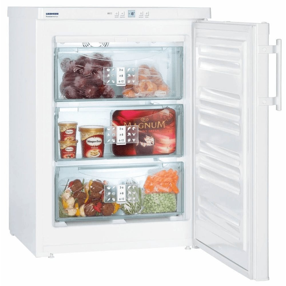 Liebherr GNP1066 99 Litre Under Counter Freezer with NoFrost, 3 Freezer Drawers 60.2cm Wide - Atlantic Electrics - 39478189162719 