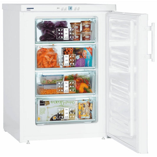 Liebherr GP1476 102 Litre Table Height Under Counter Freestanding Freezer 60.2cm Wide- White | Atlantic Electrics