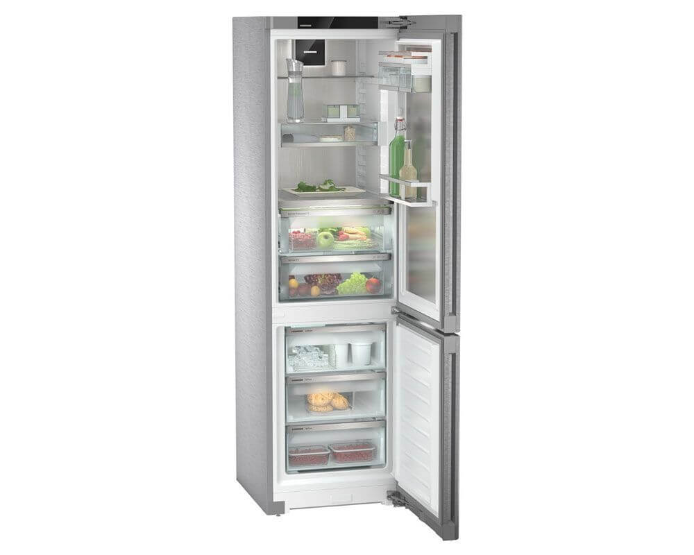 Liebherr Peak CBNstc579i 201.5x60cm Bio Fresh No Frost Stainless Steel Fridge Freezer | Atlantic Electrics - 39779679928543 