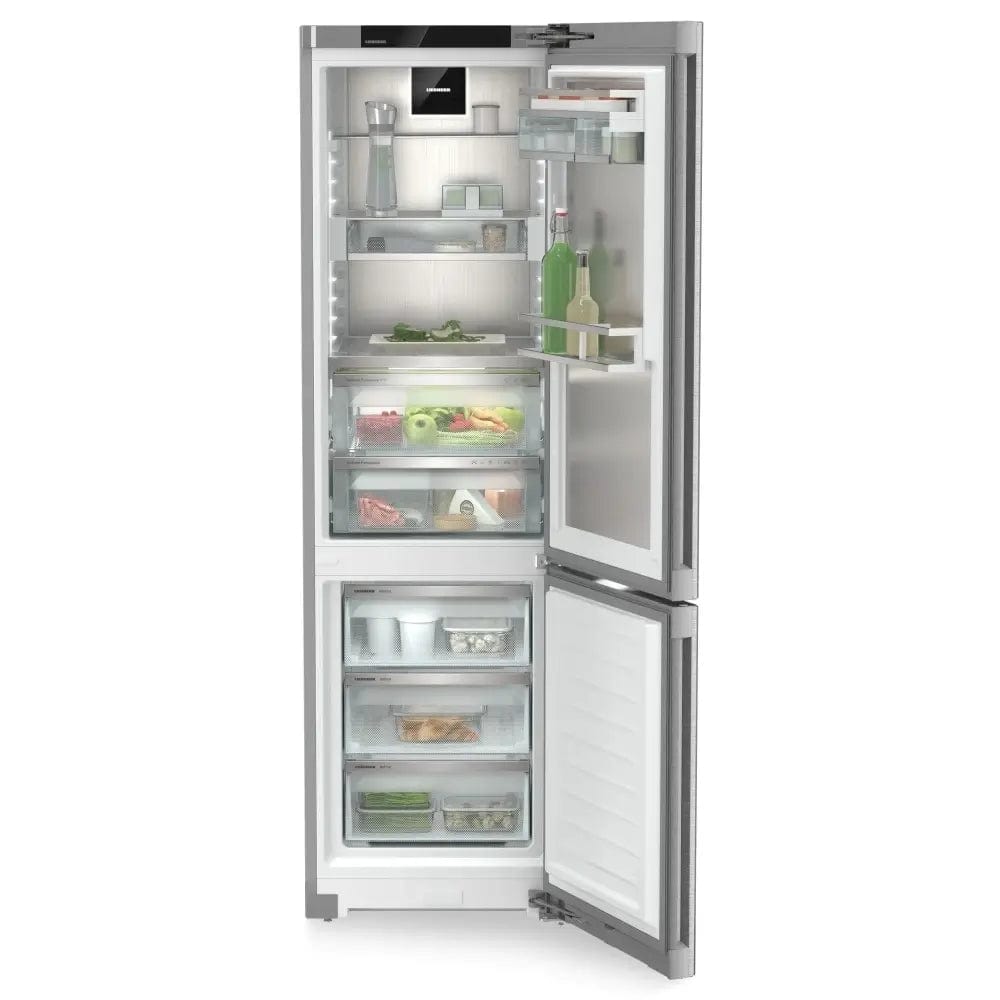 Liebherr Peak CBNstd578i 201.5x60cm 359L No Frost Stainless Steel Fridge Freezer | Atlantic Electrics
