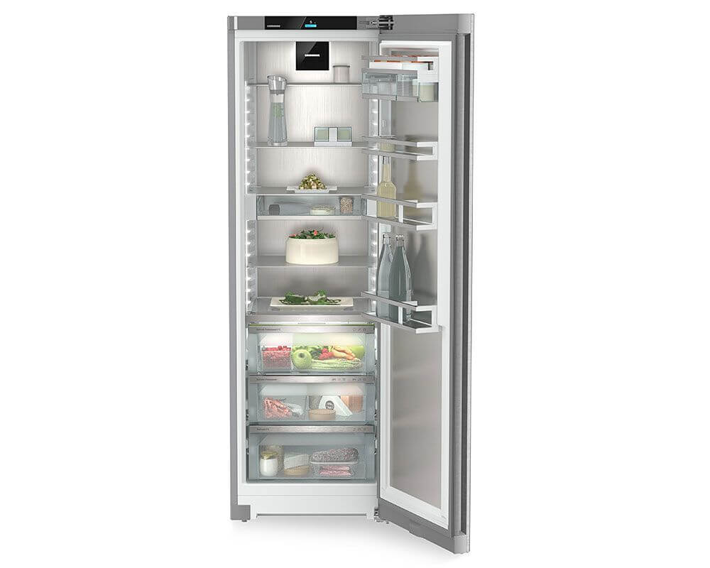 Liebherr Peak RBstd528i 185.5x60cm 384L Stainless Steel Larder Tall Fridge | Atlantic Electrics - 39779680092383 