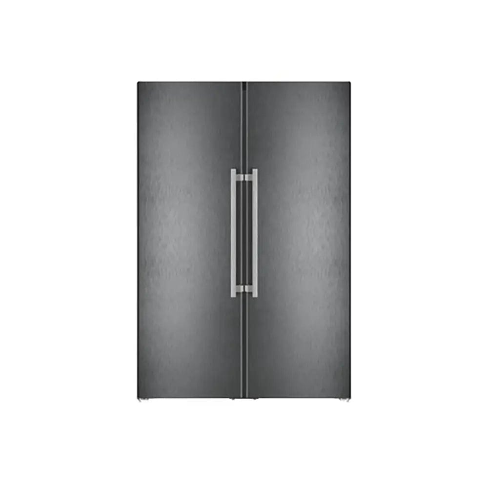 Liebherr Peak XRFbs5295 665L Black Steel No Frost Freestanding Side by Side Fridge Freezer with Ice Maker | Atlantic Electrics - 39478209478879 