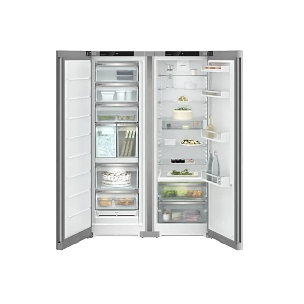Liebherr Plus XRFSF5245 122cm 660L No Frost Silver Side by Side Fridge Freezer | Atlantic Electrics