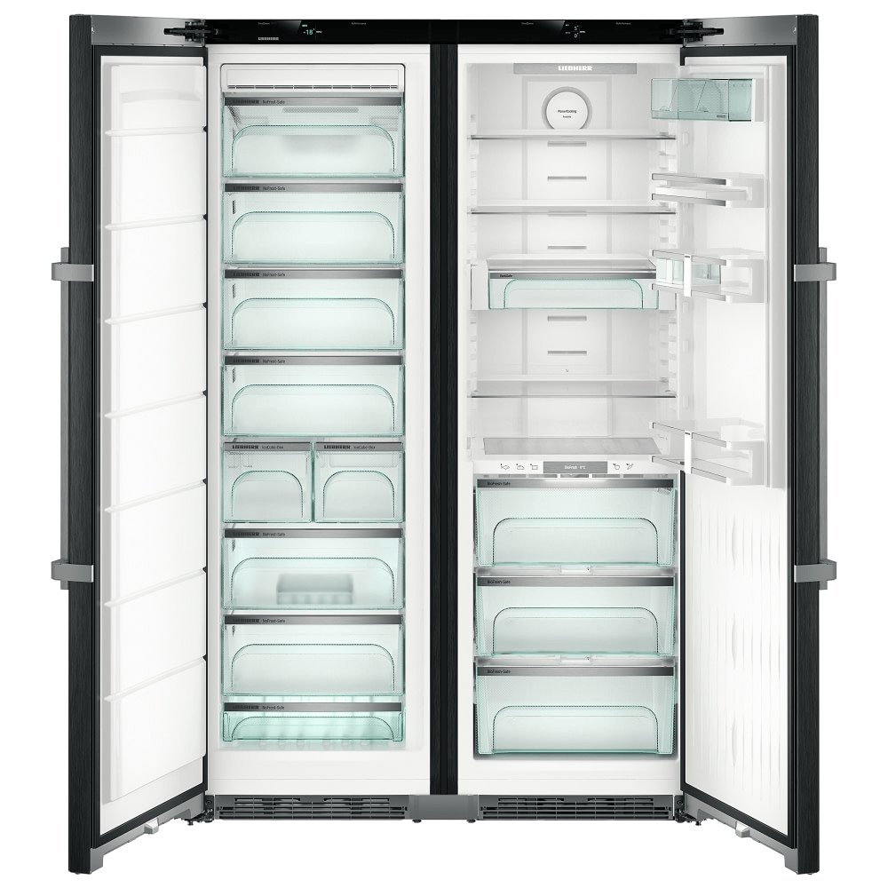Liebherr SBSBS8683 Side by Side Combination with BioFresh, SoftSystem, 9 Freezer Drawers (includes 2 x half drawers), NoFrost- 121cm Wide | Atlantic Electrics - 39478214721759 