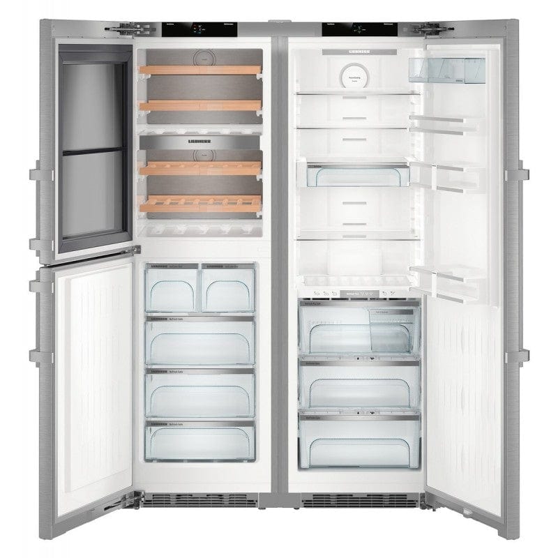 Liebherr SBSES8486 121cm Side By Side Biofresh-Plus Fridge Icemaker & Wine Storage | Atlantic Electrics - 39478219243743 