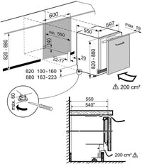 Thumbnail Liebherr UIKO1560 132 Litre Integrated Under Counter Fridge with Pull- 40639470862559