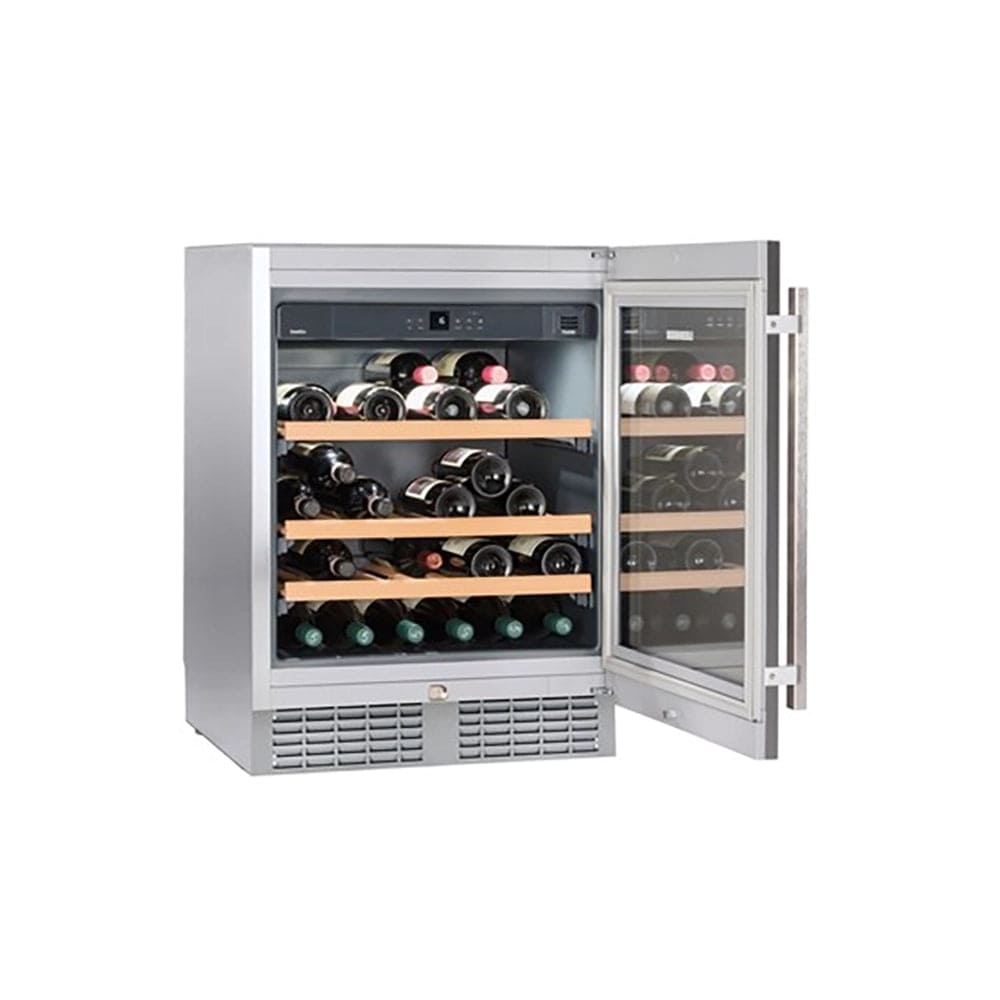 Liebherr UWKES1752 GrandCru 110 Litre Built-Under Wine Storage Cabinet, 46 Bordeaux Bottles - 59.7cm Wide | Atlantic Electrics - 39478224191711 