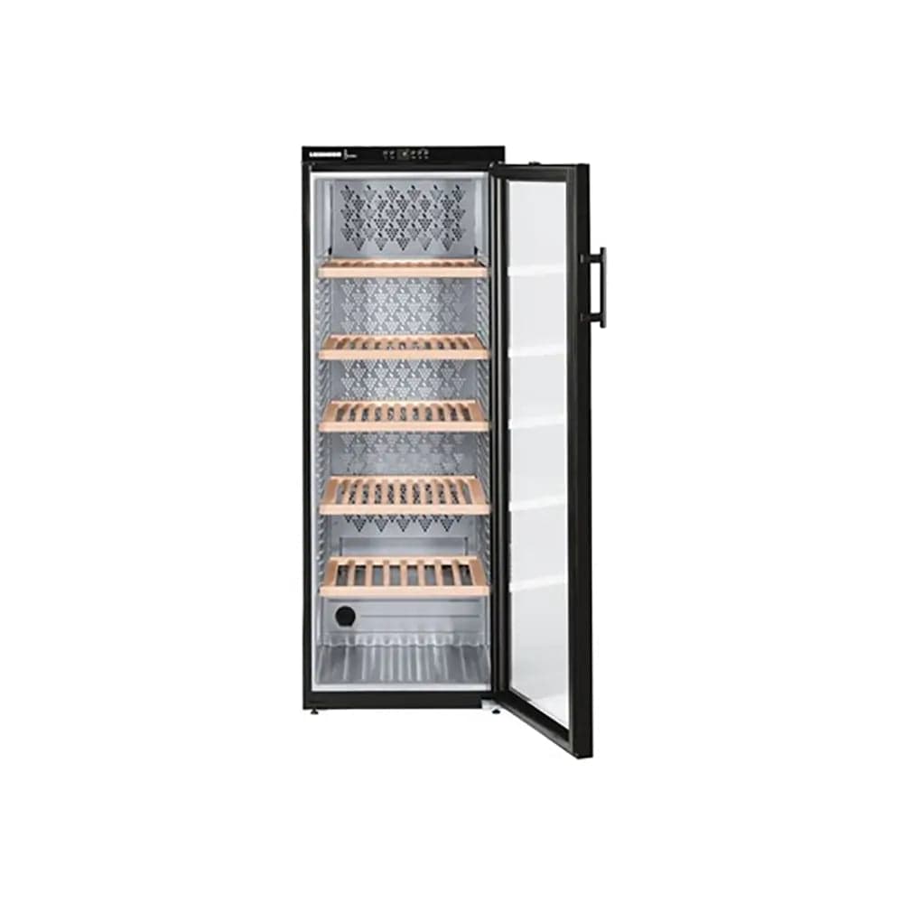 Liebherr WKB4212 Vinothek 402 Litre Wine Storage Cabinet, 200 Bordeaux Bottles, 60cm Wide - Black - Insulated Glass | Atlantic Electrics - 39478223765727 