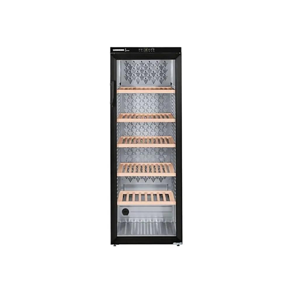 Liebherr WKB4212 Vinothek 402 Litre Wine Storage Cabinet, 200 Bordeaux Bottles, 60cm Wide - Black - Insulated Glass | Atlantic Electrics