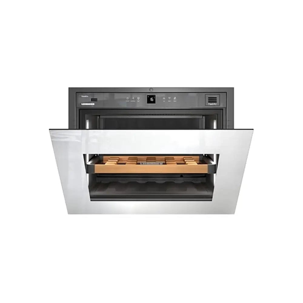 Liebherr WKEGW582 GrandCru 47 Litre Built-In Wine Storage Cabinet, 18 Bordeaux Bottles, Flush-Mounted Door Assembly - 59.5cm Wide | Atlantic Electrics - 39478225862879 