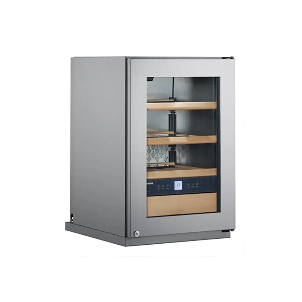 Liebherr WKES653 GrandCru 48 Litre Wine Storage Cabinet, 12 Bordeaux Bottles, 42.5cm Wide - Stainless Steel | Atlantic Electrics - 39478225174751 